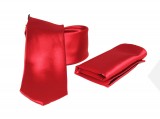    NM Satin Krawatte Set - Rot